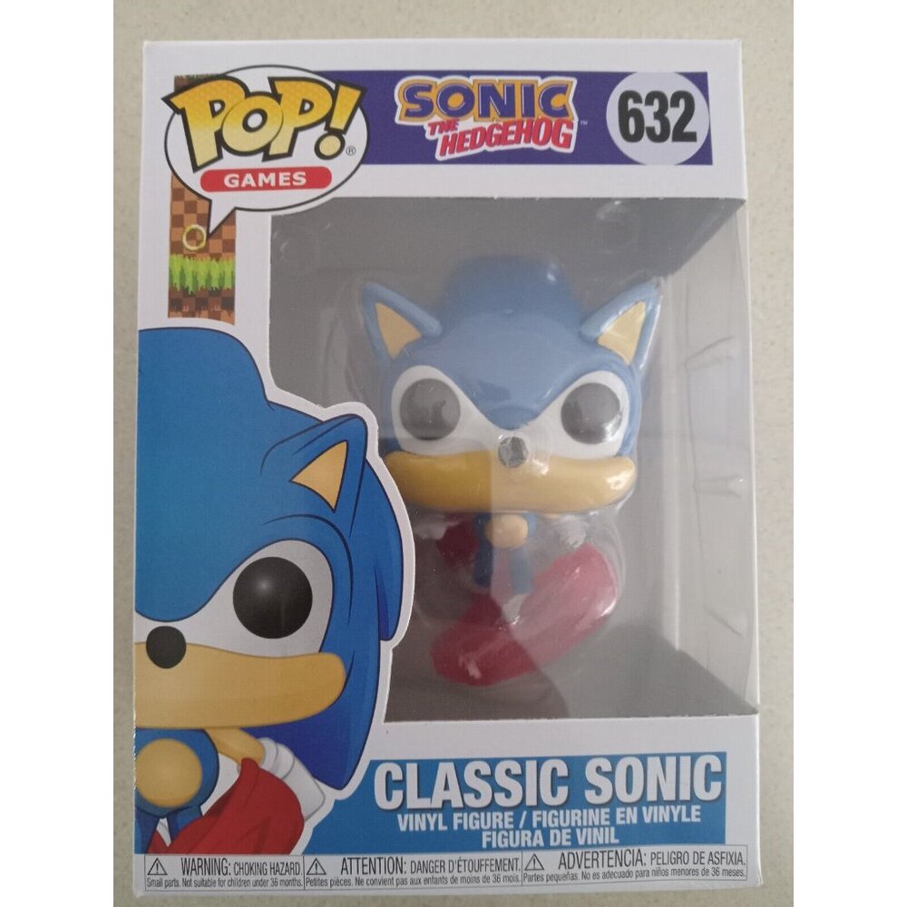 Funko Pop Sonic The Hedgehog Classic Sonic # 632 Vinyl Figure